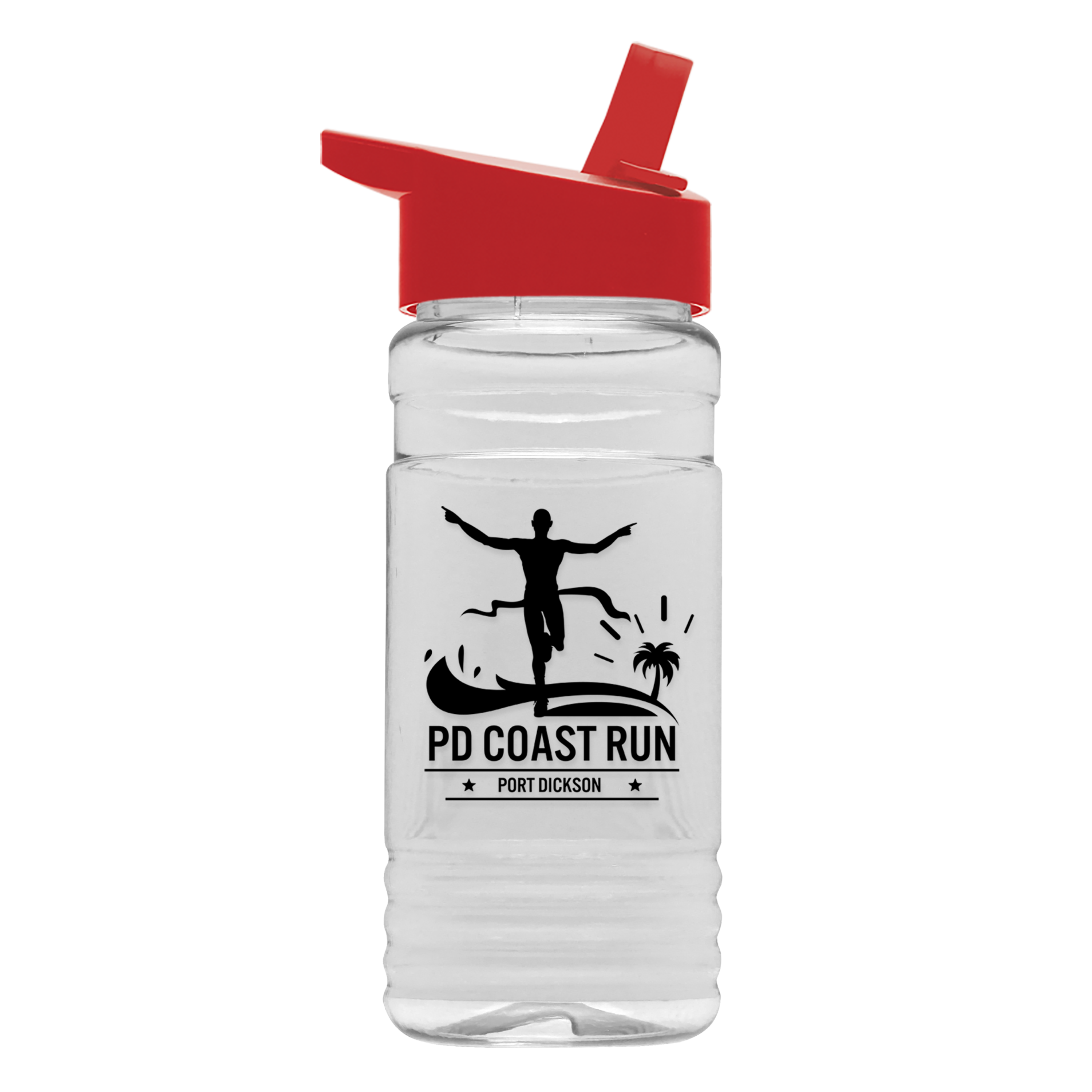 Clear Bottle with Flip-Straw Lid - 20 oz.